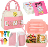 Rose Red 77-Piece Stackable Bento Lunch Kit