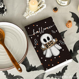 Artoid Mode Halloween Dish Towels – 2-Pack Black Kitchen Tea Towels, Soft & Absorbent Seasonal Decor (18x26 in)