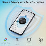 Android Compatible Bluetooth Tracker Tag with Find Hub Support, Loud Sound Alert & Replaceable Battery – Black