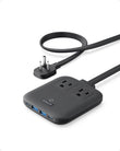 Anker Nano 67W Charging Station, 6-in-1 USB C Power Strip with Flat Plug