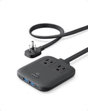 Anker Nano 67W Charging Station, 6-in-1 USB C Power Strip with Flat Plug