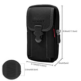 Compact Outdoor Waist Bag – Belt-Wear Mobile Phone Pouch for Sports, Travel & Daily Carry (Black)