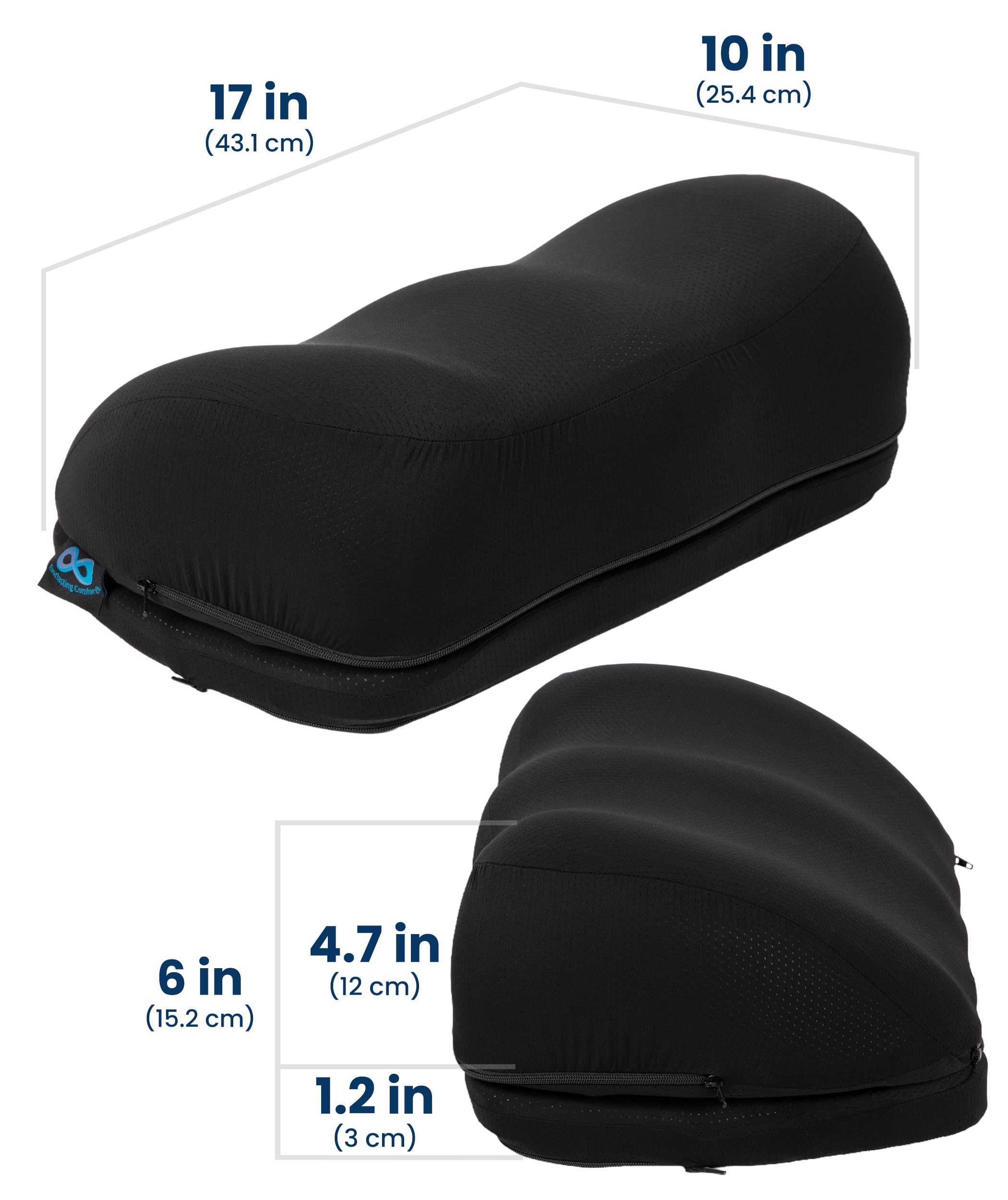 Ergonomic Memory Foam Under Desk Foot Rest with Adjustable Rocking Base & Pressure Nodes – Premium Office Comfort Stool Black