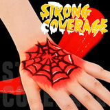 Black White Red Face Paint Kit – Professional Body & SFX Makeup for Halloween, Cosplay & Stage Performances