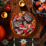 M&M’S, SNICKERS, SKITTLES & TWIX Halloween Variety Bag – 60 Count Fun Size Chocolate & Fruity Candy Mix (24 oz Bulk Bag)
