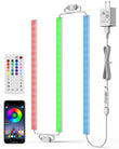 RGB LED Under Cabinet Light Bars with Music Sync & Bluetooth App Control – 200 Lumens Ambient Set