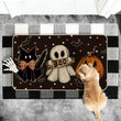 Artoid Mode Halloween Doormat – Non-Slip Rubber Welcome Mat for Entryway & Porch (17x29", Black)
