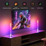 360° RGB Light Bars – 16 Million Colors Bluetooth Mood Lighting for TV, Gaming & Bedroom Setup
