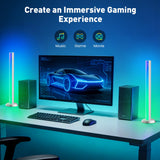 Smart RGB Light Bars with Voice Control – WiFi Ambient TV & Gaming Lights with Music Sync