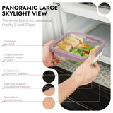 Premium 10-Piece Borosilicate Glass Food Storage Containers Set with Airtight Tempered Lids | Leak-Proof, Oven-Safe & BPA-Free