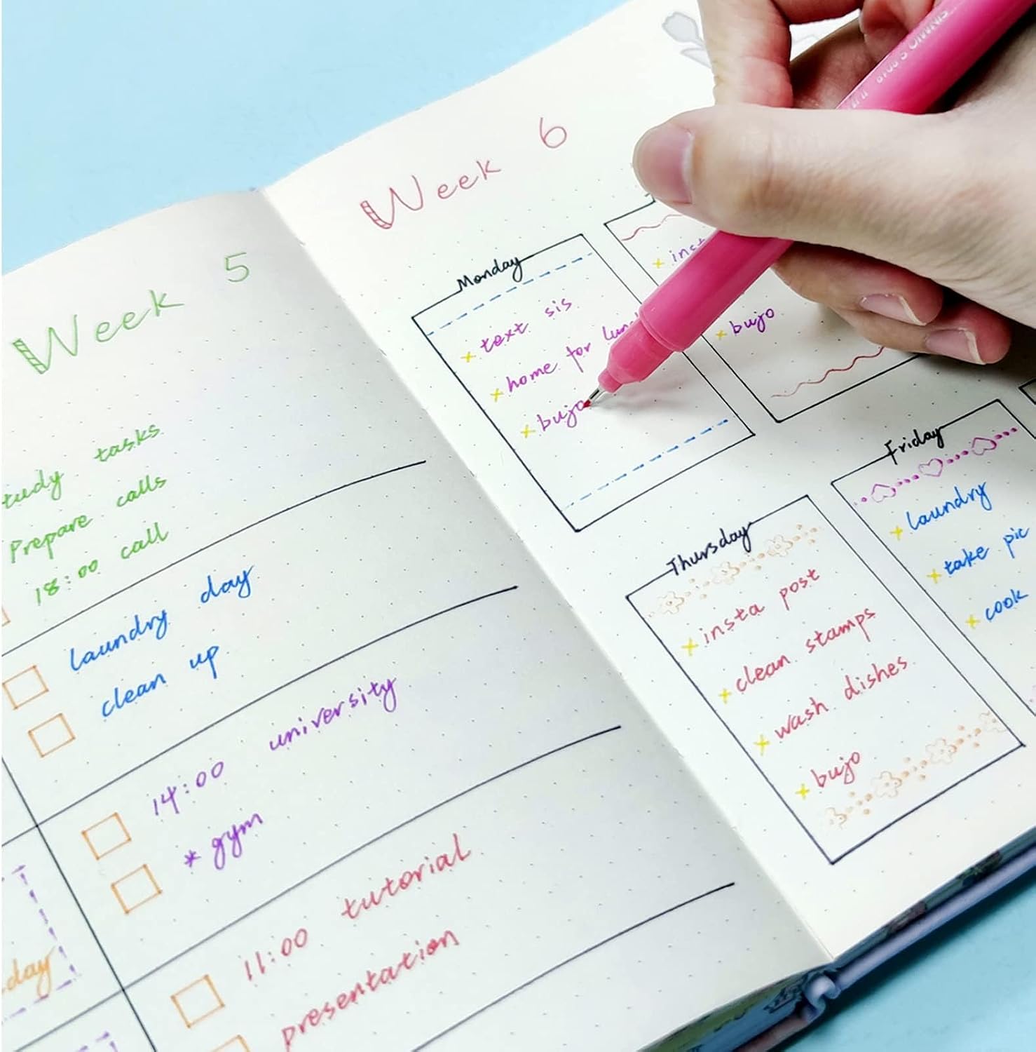 8-Color Dual-Tip Curve Highlighter Pen Set