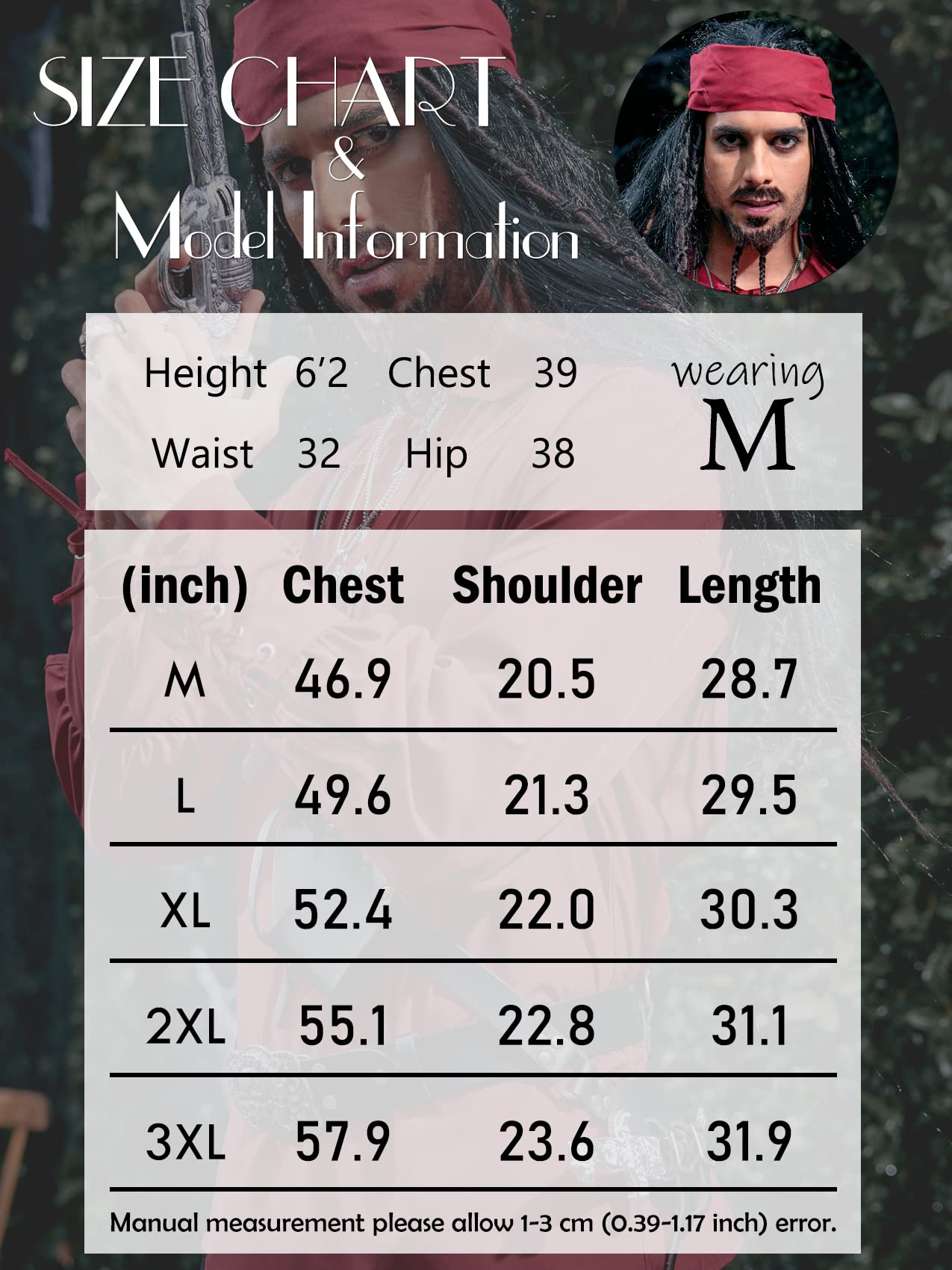 Black Pirate Renaissance Shirt – Lace-Up Medieval Long Sleeve Top for Men & Women ⚓🖤