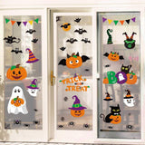 Halloween Window Clings – 44 Double-Sided Reusable Stickers for Glass Windows, Doors & Mirrors