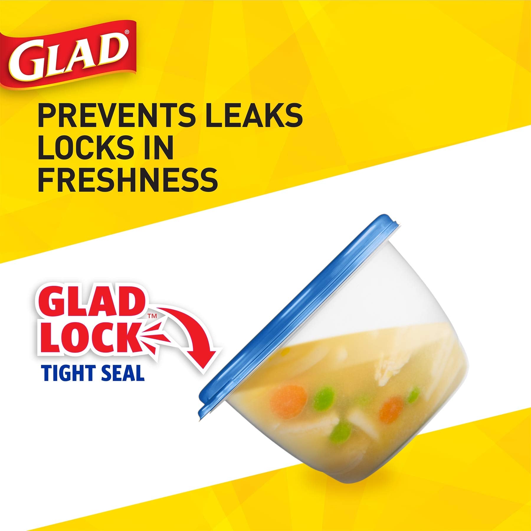 GladWare Airtight Food Storage Container – 24oz Medium Rectangle, BPA-Free