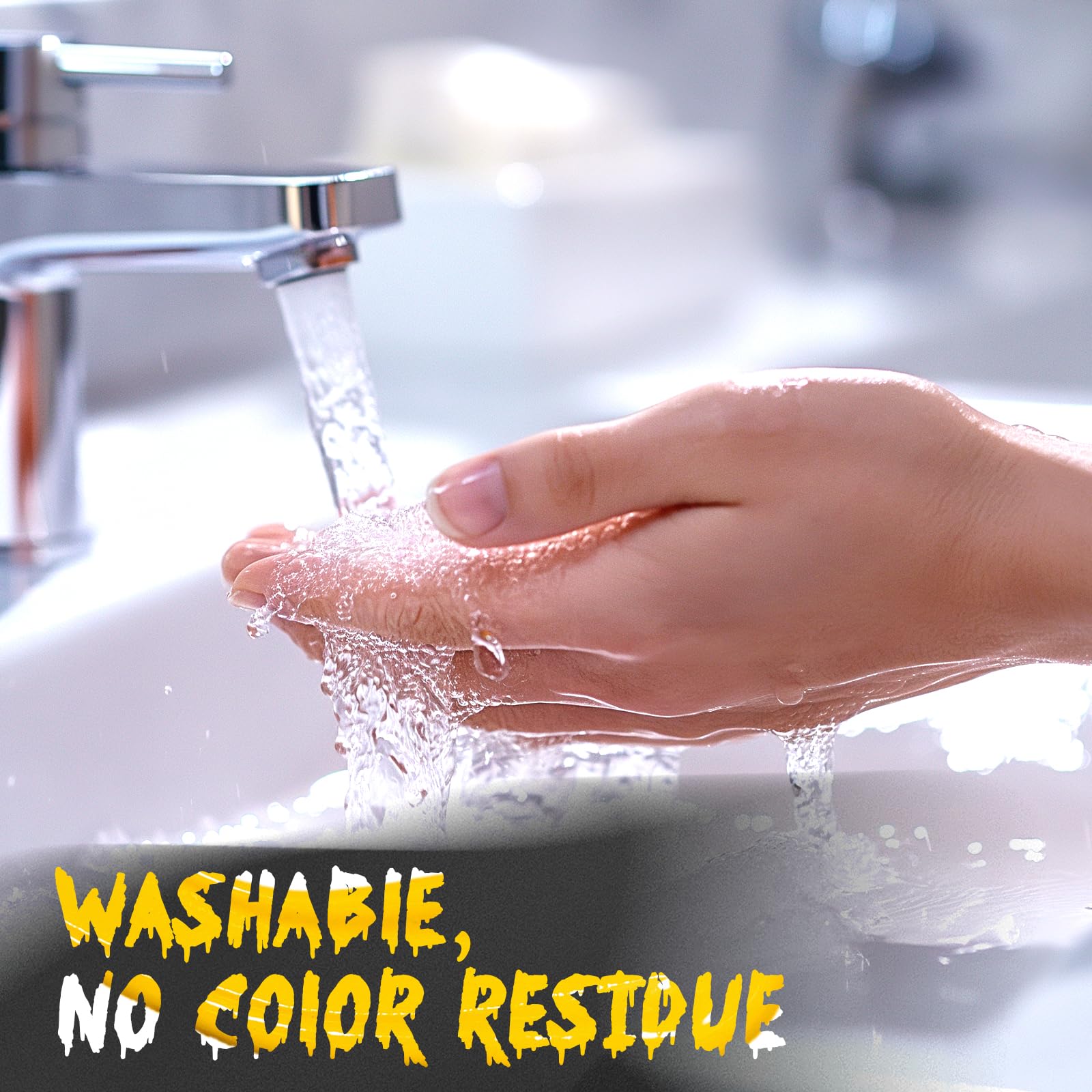 Black White Red Face Paint Kit – Professional Body & SFX Makeup for Halloween, Cosplay & Stage Performances