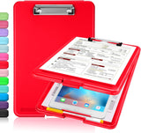 Light Pink Storage Clipboard with Low-Profile Clip