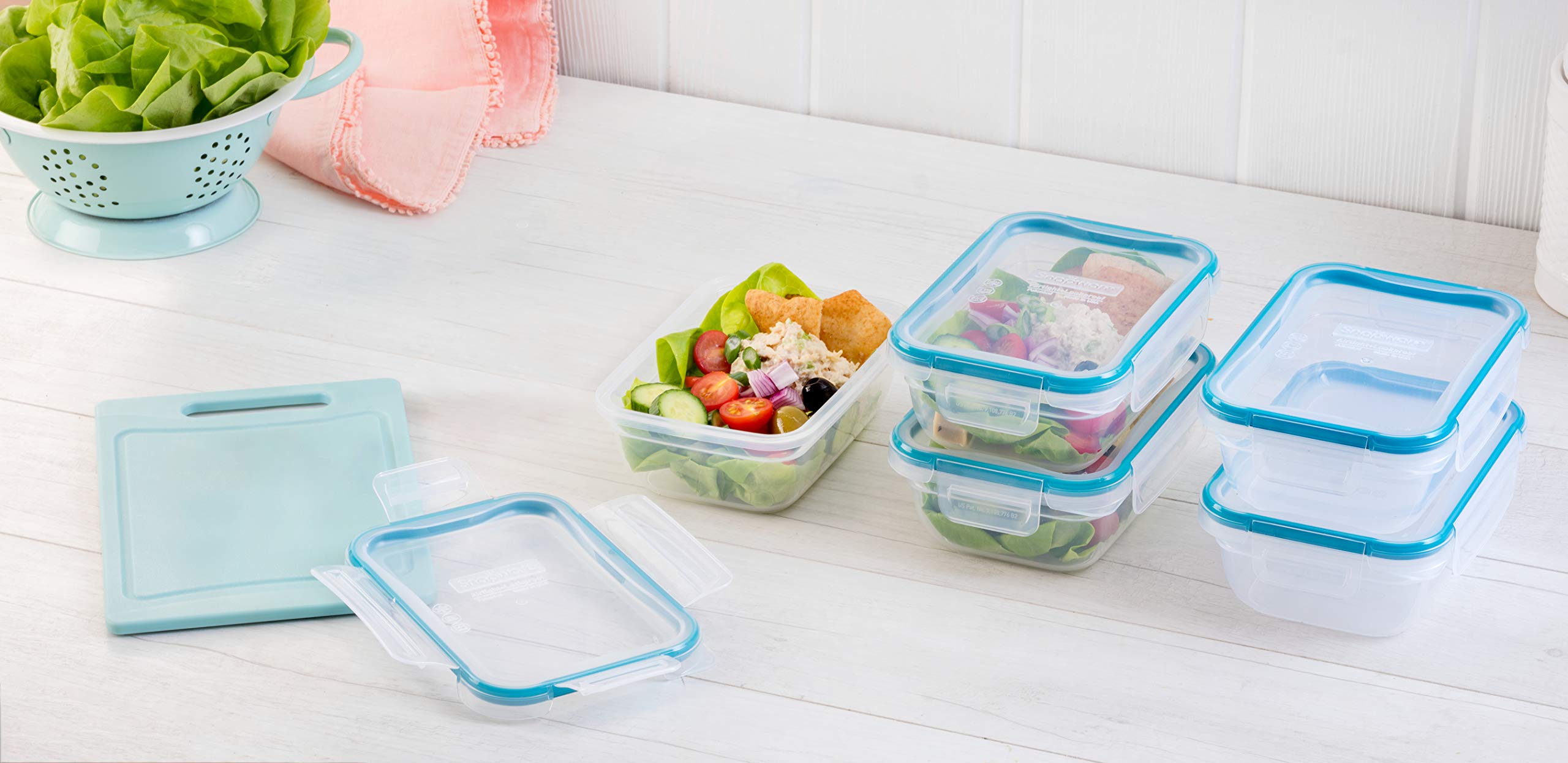 5-Pack Airtight Meal Prep Containers – 3-Cup BPA-Free Plastic Food Storage with Write & Erase Lids (White)
