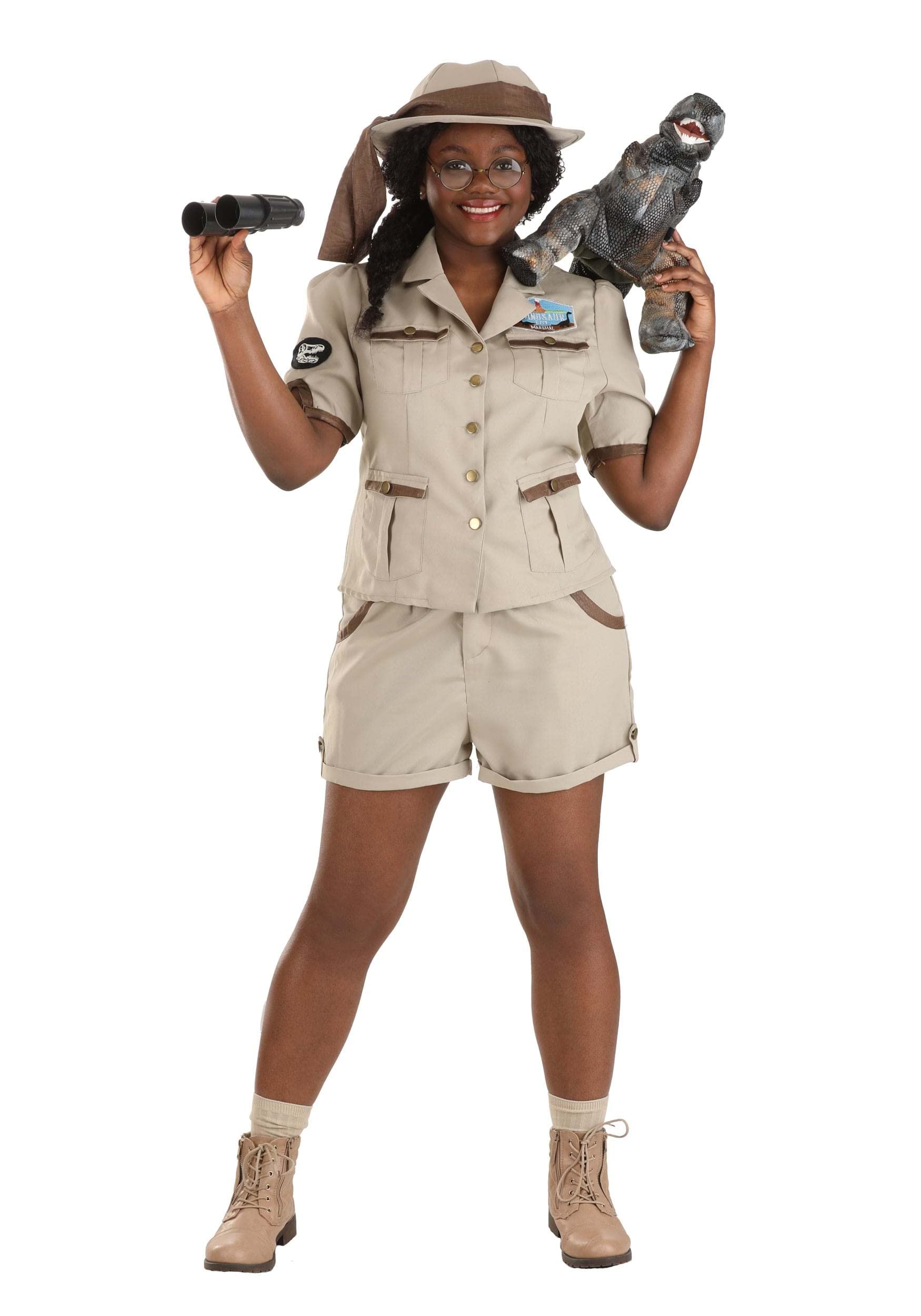 Fun Costumes Women's Paleontologist Explorer Halloween Costume | Adult Archeologist Outfit | Safari Explorer Attire - XL - Beige