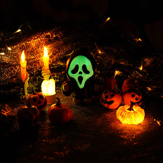Glow-in-the-Dark Ghost Statue – 6.3" Resin Halloween Decoration for Home, Garden & Party Décor 👻