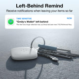 Smart Bluetooth Tracker Tag Compatible with Apple Find My & Google Find Hub, Waterproof Item Locator with Sound Alert – White