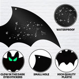 Halloween Hanging Bats Decorations – 20 PCS Set with Glowing Eyes & Fishing Line (3 Sizes Included)