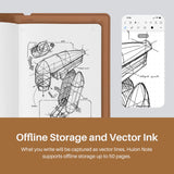 Huion Note Smart Digital Notebook – A5 Paper to App Writing System (Orange)