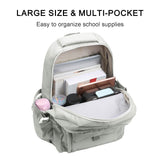 Phaoullzon Aesthetic School Backpack – Beige Laptop Bookbag for Teens, College & Everyday Use