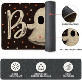 Artoid Mode Bats Black Cats Boo Pumpkin Halloween Kitchen Mats Set of 2, Home Decor Low-Profile Kitchen Rugs for Floor - 17x29 and 17x47 Inch