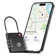 Smart TSA Luggage Lock with Apple Find My Tracking, Bluetooth Travel Security Padlock with Replaceable Battery