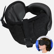SARISUN Airplane Travel Pillow with Eye Mask – 360° Head Support Strap for Comfortable Long Flight Sleep