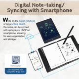 Ophaya Pro+ Smart Digital Pen & Notebook – Real-Time Sync, Searchable OCR & Audio Recording System (Black)