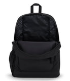 JanSport Cross Town Backpack – Classic Everyday Backpack with Front Organizer & Bottle Pocket (Black)