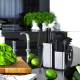 Complete Black Kitchen Utensil Set with Knives, Cutting Board & Silicone Tools – All-in-One Cooking Kit