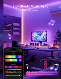 Lepro AI Smart RGB LED Strip Lights – 16M Colors WiFi Music Sync LightGPM Design Assistant