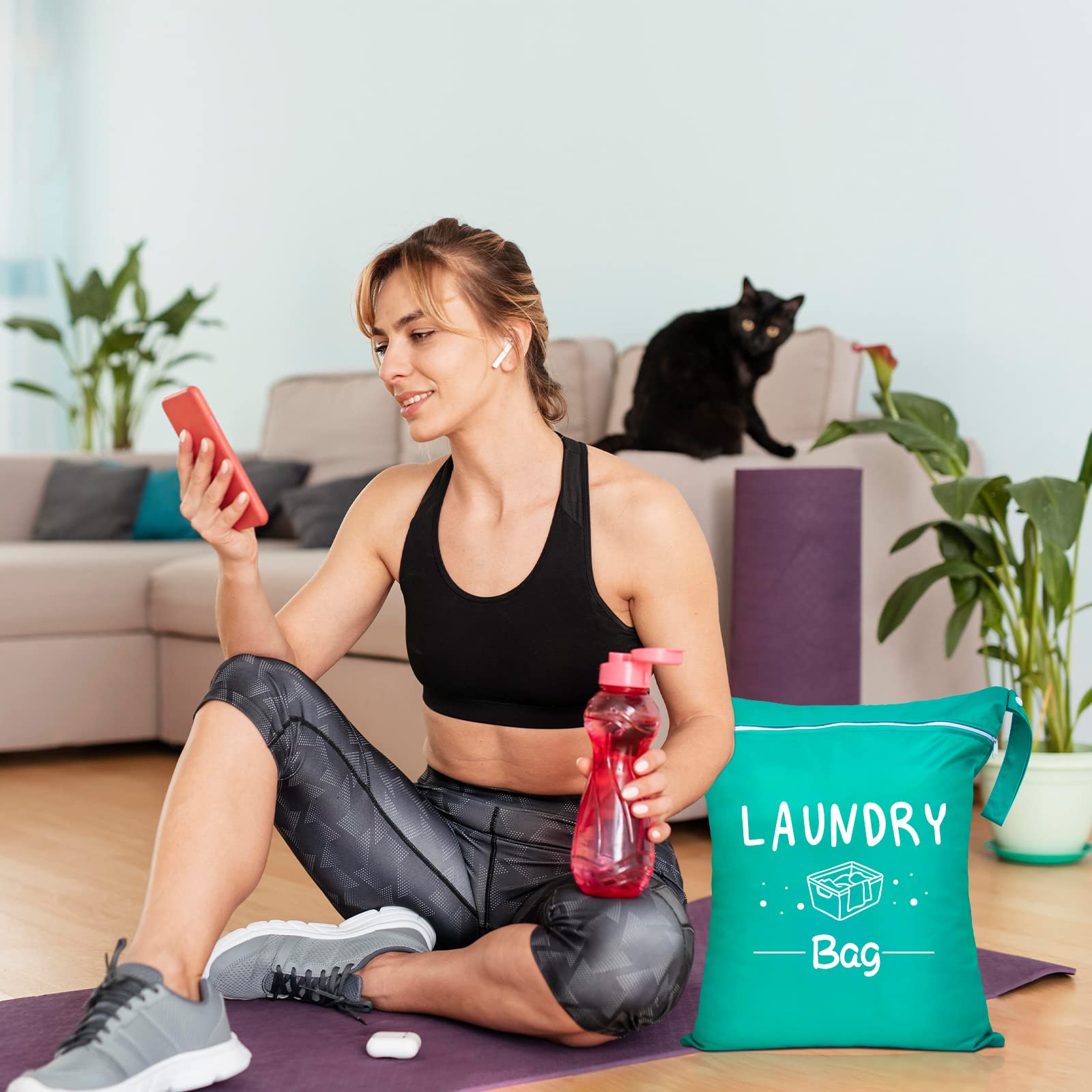 Travel Laundry Bag Set, Waterproof Wet Dry Bag for Dirty Clothes