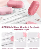 Pink Aesthetic School Supplies Kit with Organizer