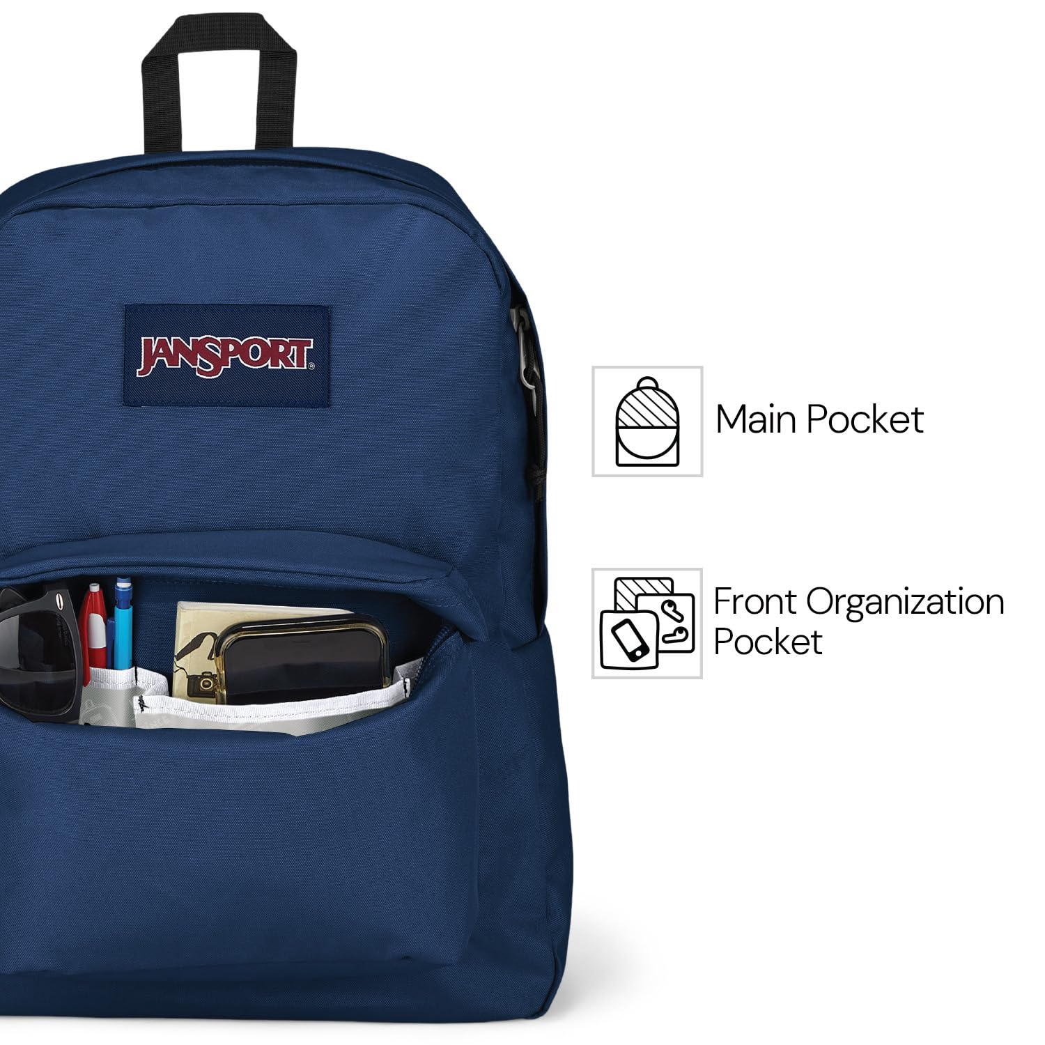 JanSport SuperBreak Plus Backpack – 15” Laptop Sleeve Durable School, Work & Travel Daypack
