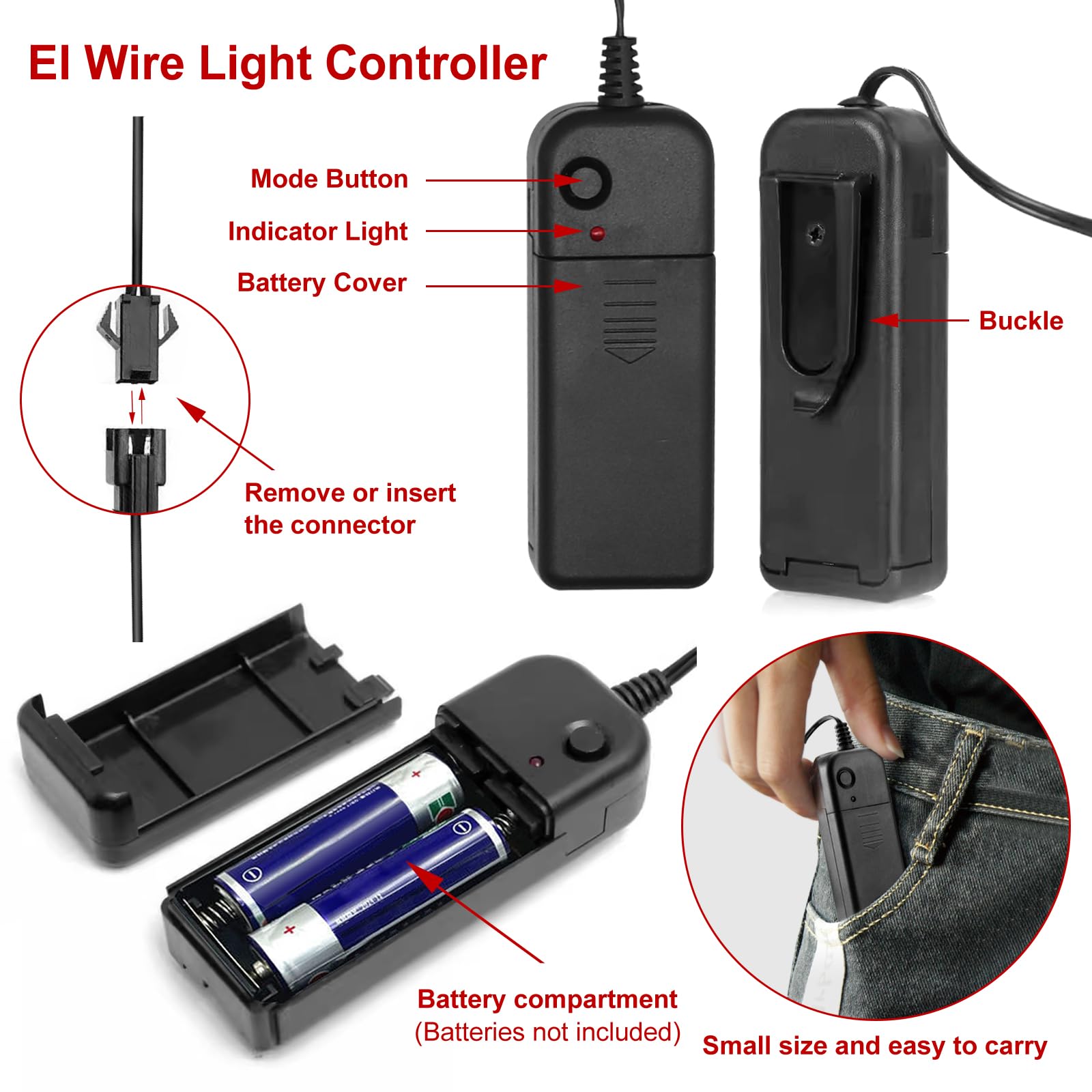 LED Light-Up Clown Mask 2024 – Red & Green Evil Smile Purge Mask with 3 Lighting Modes for Halloween & Parties