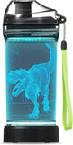 14 oz Kids Dinosaur Light-Up Water Bottle – BPA-Free Leakproof Tritan School Bottle with Carry Strap