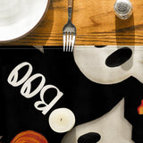 Artoid Mode Ghost Pumpkin Camdy 210 GSM Halloween Table Runner,Seasonal Fall Kitchen Dining Table Decoration for Home Party Decor 13x72 Inch