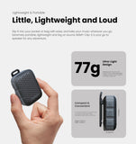 INSMY Mini Bluetooth Speaker – Waterproof Clip-On Portable Speaker with Carabiner