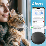 Mini GPS Cat Tracker Collar Apple Find My Compatible Waterproof Reflective Smart Cat Tracking Device No Subscription