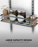 MOFOROCO 9-Tier Over-the-Door Pantry Organizer – Heavy-Duty Metal Hanging Storage Rack for Kitchen & Home (Black)