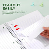 3-Pack Aesthetic College Ruled Spiral Notebooks
