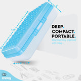 6-Pack Assorted Stackable Plastic Pencil Boxes