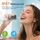 Portable Water Flosser for Teeth – Cordless Dental Oral Irrigator with 4 Modes, 16 Pressure Levels, Travel Case & IPX7 Waterproof Design