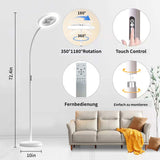1500LM LED Desk Lamp with Fan & RGB Light – Remote Controlled Dimmable Gooseneck Work Light