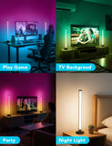 ELOUYCKE Premium RGB Smart Light Bars – Metal Base 17.3” Gaming & TV Ambient Lighting with 213 Modes