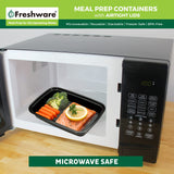 Freshware 28oz Meal Prep Containers – 50 Pack, BPA-Free Bento Lunch Boxes