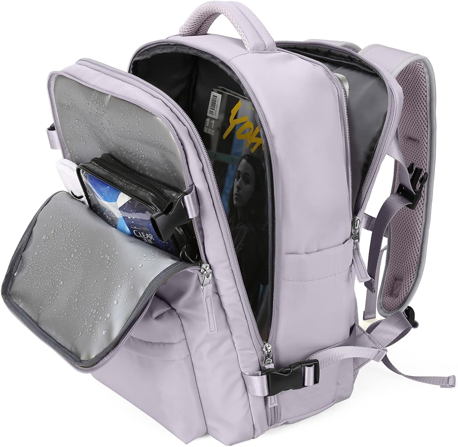Travel Backpack Women,Carry On Backpack Flight Approved 18x14x8 inches Bag Spirit Airlines Personal ltem,College Sports Hiking Rucksack Waterproof Outdoor Casual Daypack Laptop Blackpack,Peacock Blue